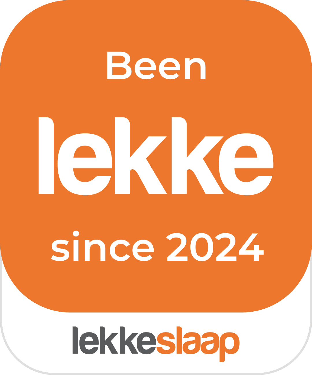 Lekke Award from LekkeSlaap - been lekke since 2024